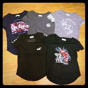 Lot of 5 new Hollister shirts!